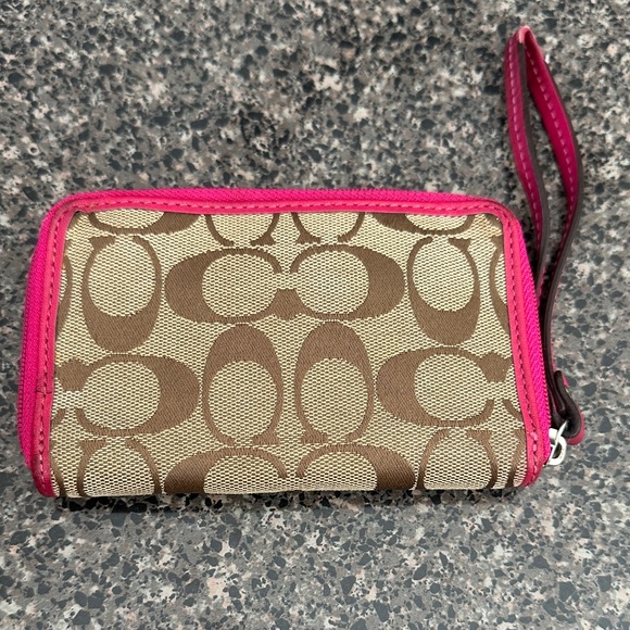 Coach Brown and Pink Wallet - Picture 4 of 8
